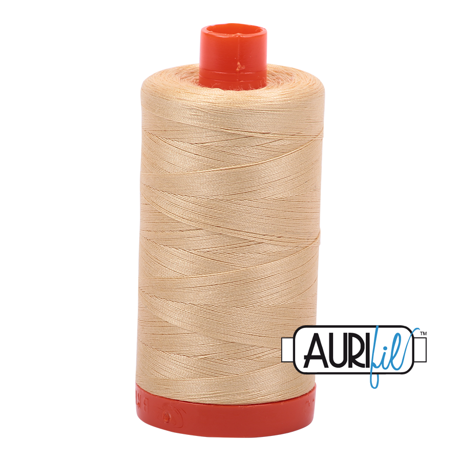 Aurifil 50wt Cotton Thread - 6001 Light Caramel 1300m