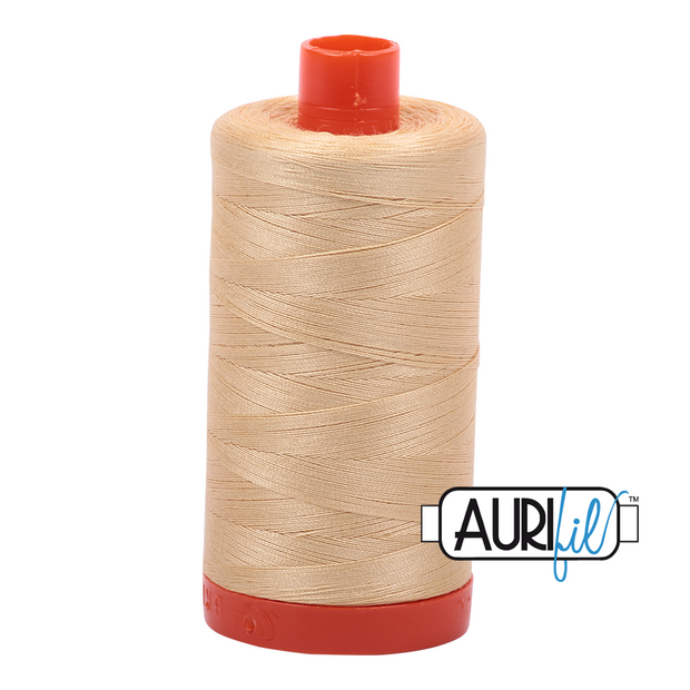 Aurifil 50wt Cotton Thread - 6001 Light Caramel 1300m