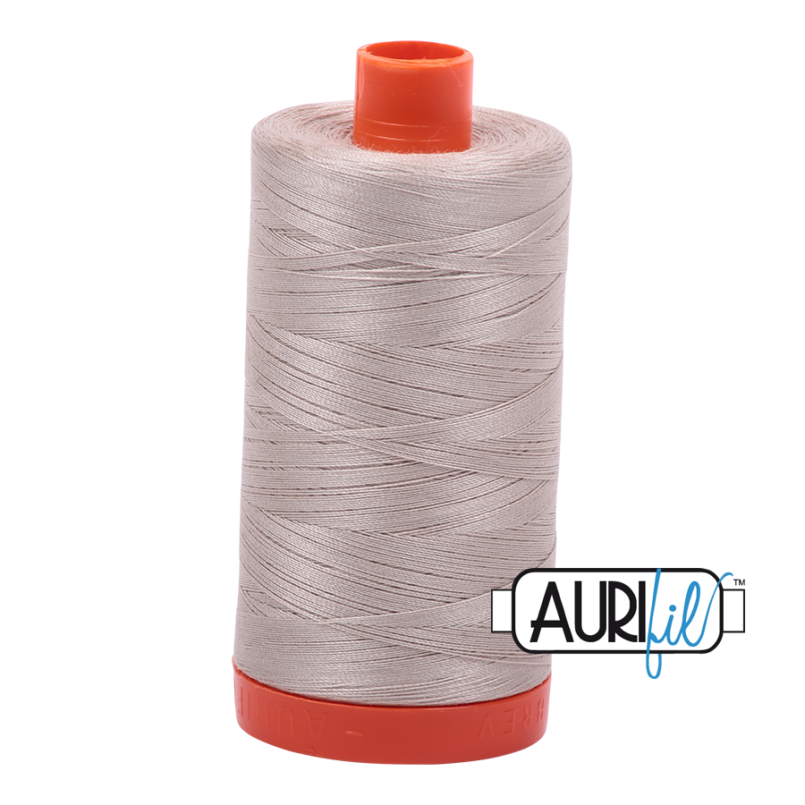 Aurifil 50wt Cotton Thread - 6711 Pewter 1300m