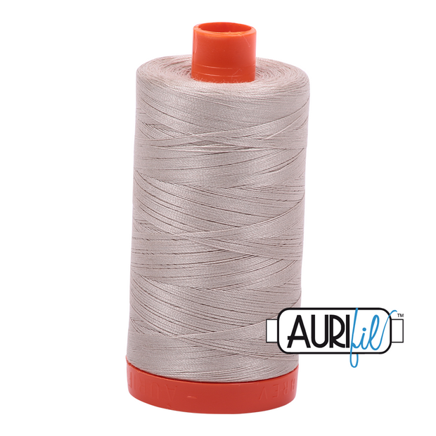 Aurifil 50wt Cotton Thread - 6711 Pewter 1300m