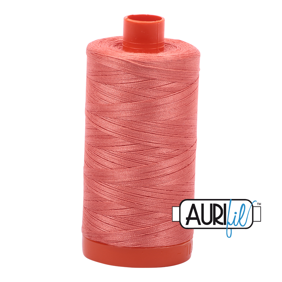 Aurifil 50wt Cotton Thread - 6729 Tangerine Dream 1300m