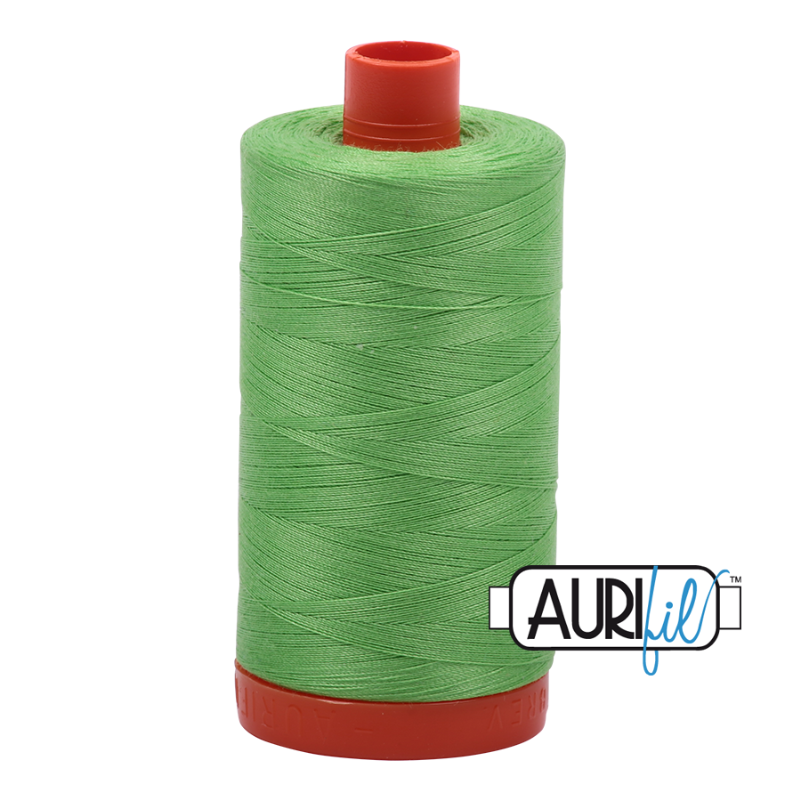 Aurifil 50wt Cotton Thread - 6737 Shamrock Green 1300m