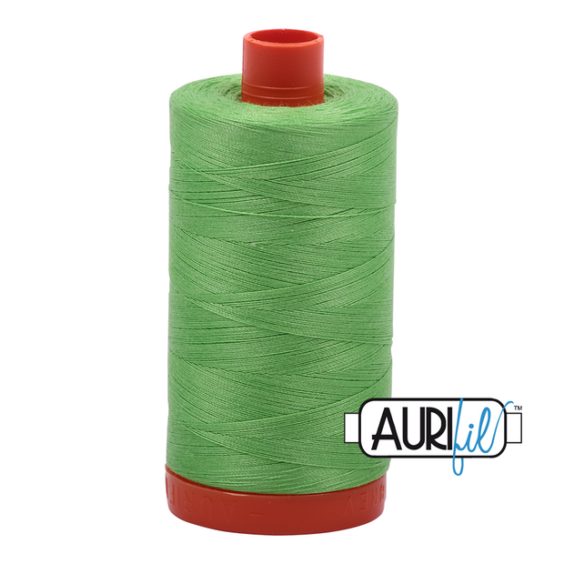 Aurifil 50wt Cotton Thread - 6737 Shamrock Green 1300m
