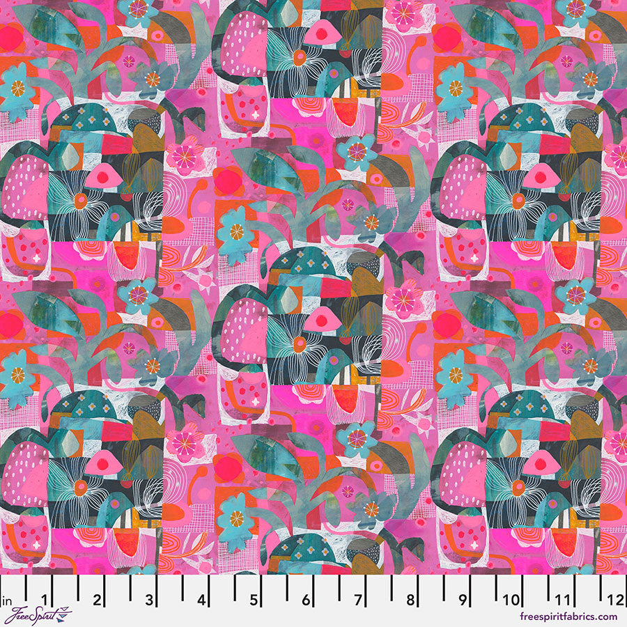 PWES035.Pink Blocks, Colori by Estè MacLeod 1/2m