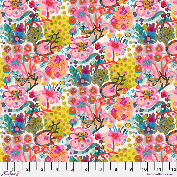 PWES045.White Curvy Stems, Colori by Estè MacLeod 1/2m