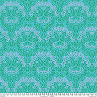 Free Spirit - Kaffe Fassett x Morris & Co - Michaelmas Daisy Aqua 1/2m