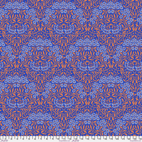 Free Spirit - Kaffe Fassett x Morris & Co - Michaelmas Daisy Cobalt 1/2m