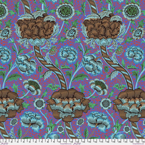 Free Spirit - Kaffe Fassett x Morris & Co - Wandle Cobalt Blue