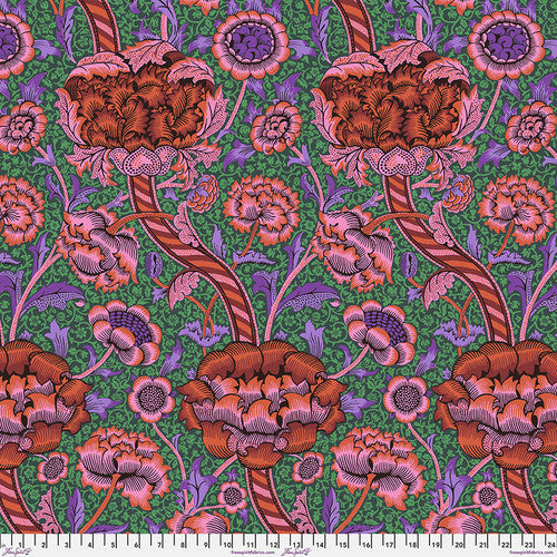 Free Spirit - Kaffe Fassett x Morris & Co - Wandle Red 1/2m