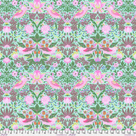Free Spirit - Kaffe Fassett x Morris & Co - Strawberry Thief  Aqua