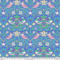 Free Spirit - Kaffe Fassett x Morris & Co - Strawberry Thief  Blue