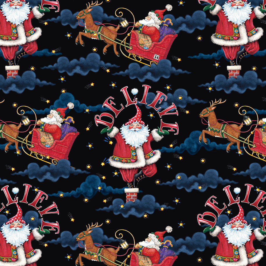 So Much Joy! Believe Santa Black