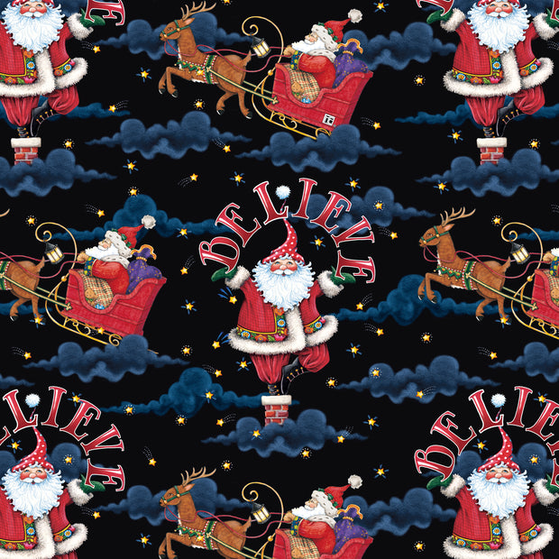 So Much Joy! Believe Santa Black