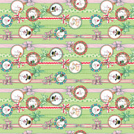 So Much Joy! Snow People Ribbon Lime