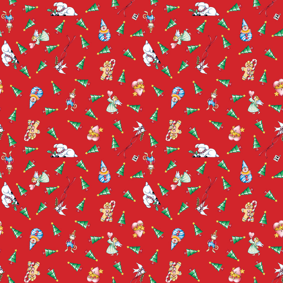 So Much Joy! Christmas Tree Toss Red