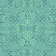 Pizzazz - Medallions - Aquamarine 1/2m