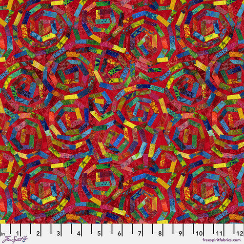 Free Spirit - Paper Trees Forest Path Red1/2m