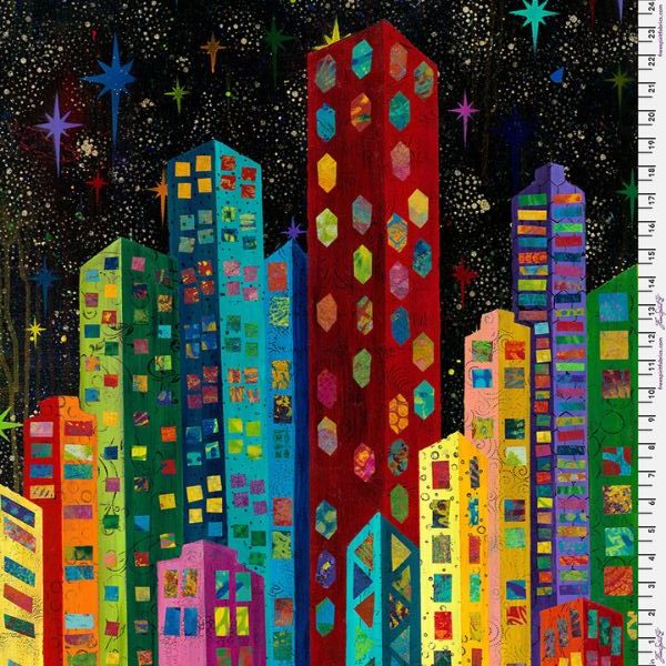 PWSP088 Multi Night Life - Skylights by Sue Penn 1/2m