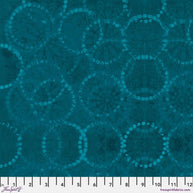 PWSP094 DKTEAL Rings Dark Teal - Skylights by Sue Penn 1/2m