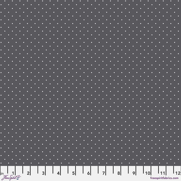PWTP185-Carbon Tiny Dots, True Colors Graywork 1/2m