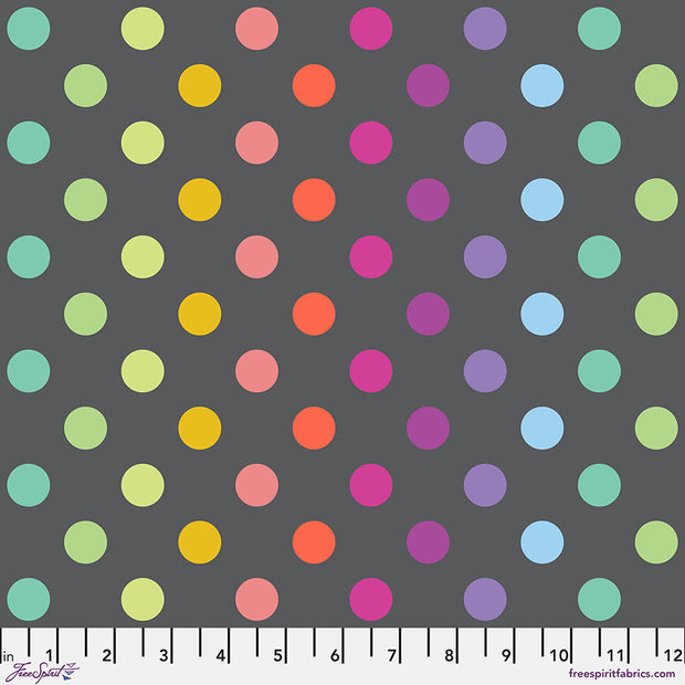 PWTP262.Carbon Disco Poms, True Colors Graywork 1/2m