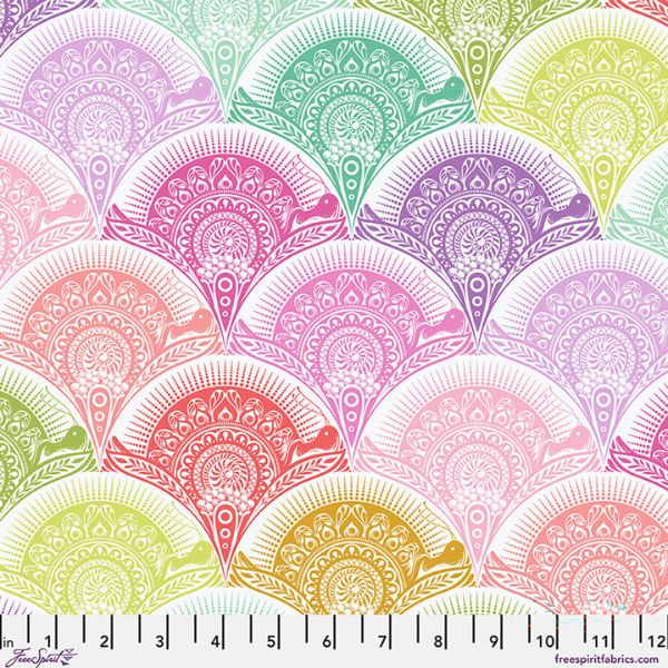 Pre-Order Now PWTP277.Sugarrush Snail Scallop, Prince Charming Déjà Vu by Tula Pink 1/2m