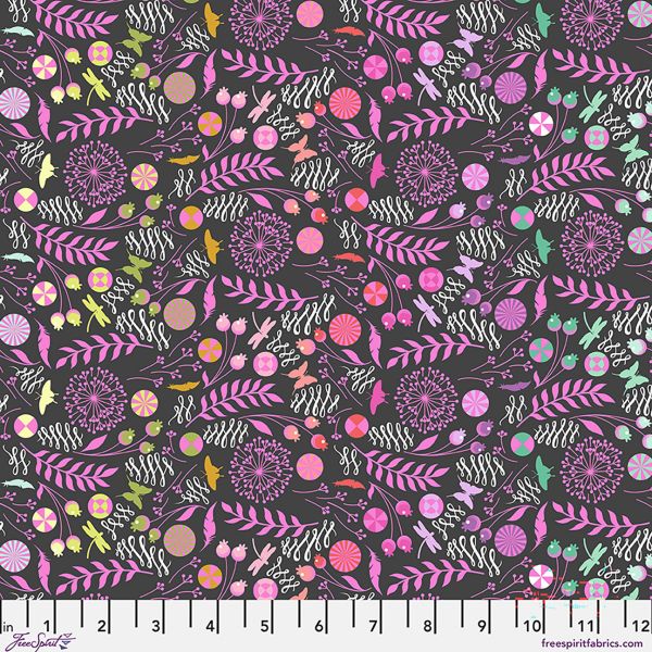 Pre-Order Now PWTP279.Licorice Dandelion, Prince Charming Déjà Vu by Tula Pink 1/2m
