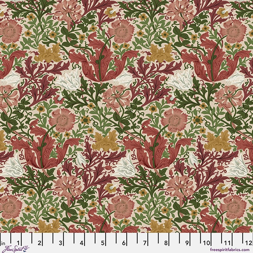 PWWM022.Rose Compton, Suffolk Holiday Collection by Morris & Co 1/2m