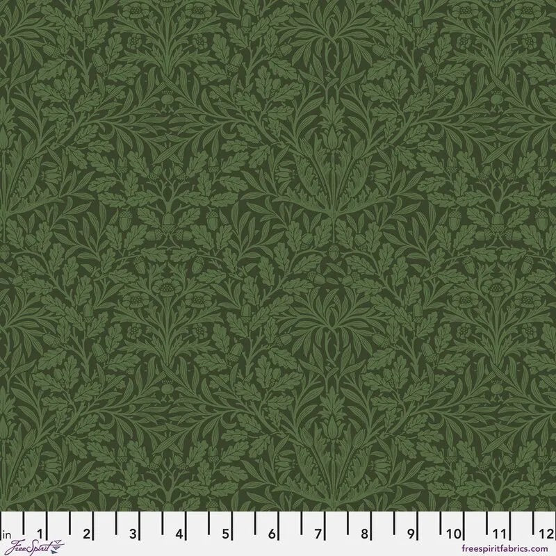 PWWM039.Olive Pure Acorn, Suffolk Holiday Collection by Morris & Co 1/2m