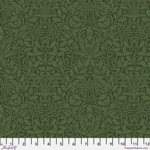 PWWM039.Olive Pure Acorn, Suffolk Holiday Collection by Morris & Co 1/2m