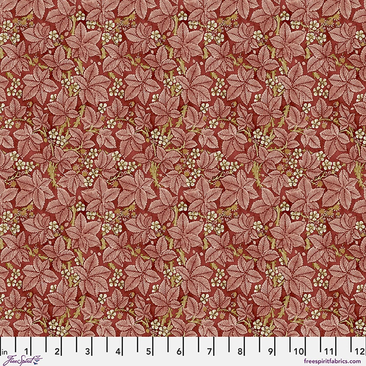 PWWM056.Scarlett Bramble, Suffolk Holiday Collection by Morris & Co 1/2m