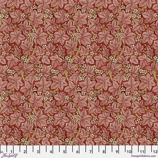 PWWM056.Scarlett Bramble, Suffolk Holiday Collection by Morris & Co 1/2m