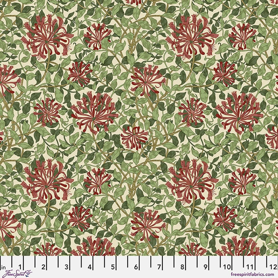 PWWM120.Madderleaf Honeysuckle, Suffolk Holiday Collection by Morris & Co 1/2m