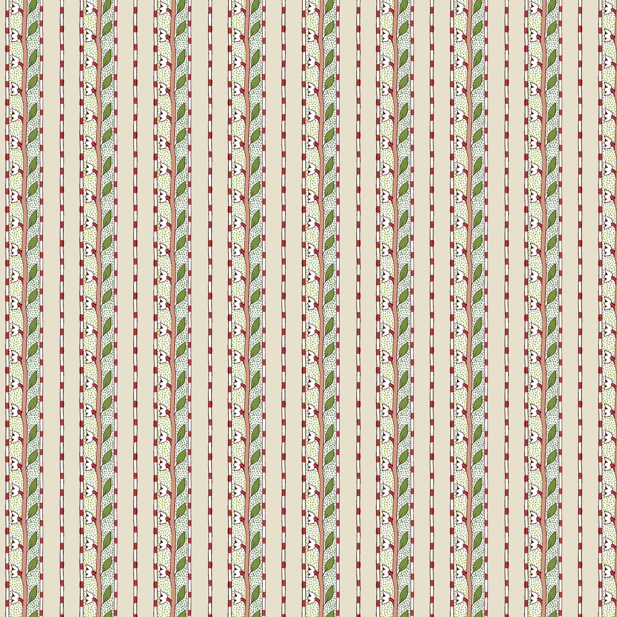 Beford Park Ivory Daffodil Stripe