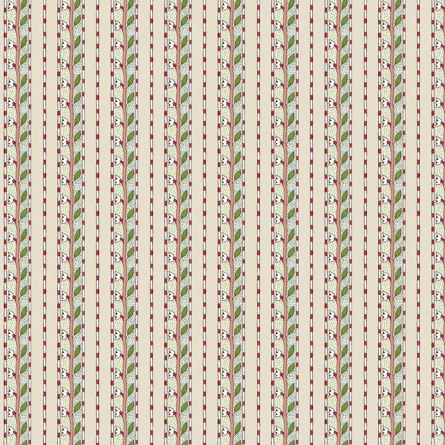 Beford Park Ivory Daffodil Stripe