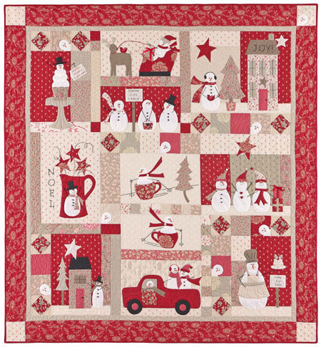Merry Merry Snowmen Kit - Fabric and pattern