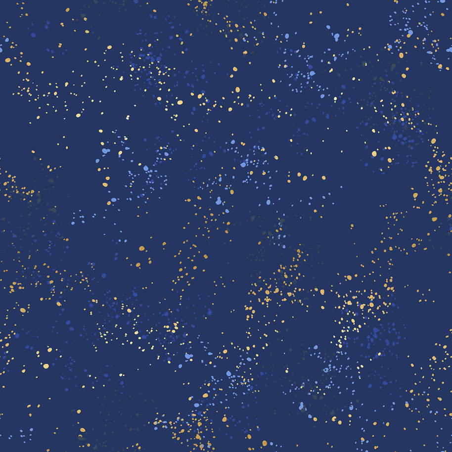 RS5055 105M - 108” Speckled Navy Extra Wide Quilt Backing (108in) by Rashida Coleman Hale 1/2m