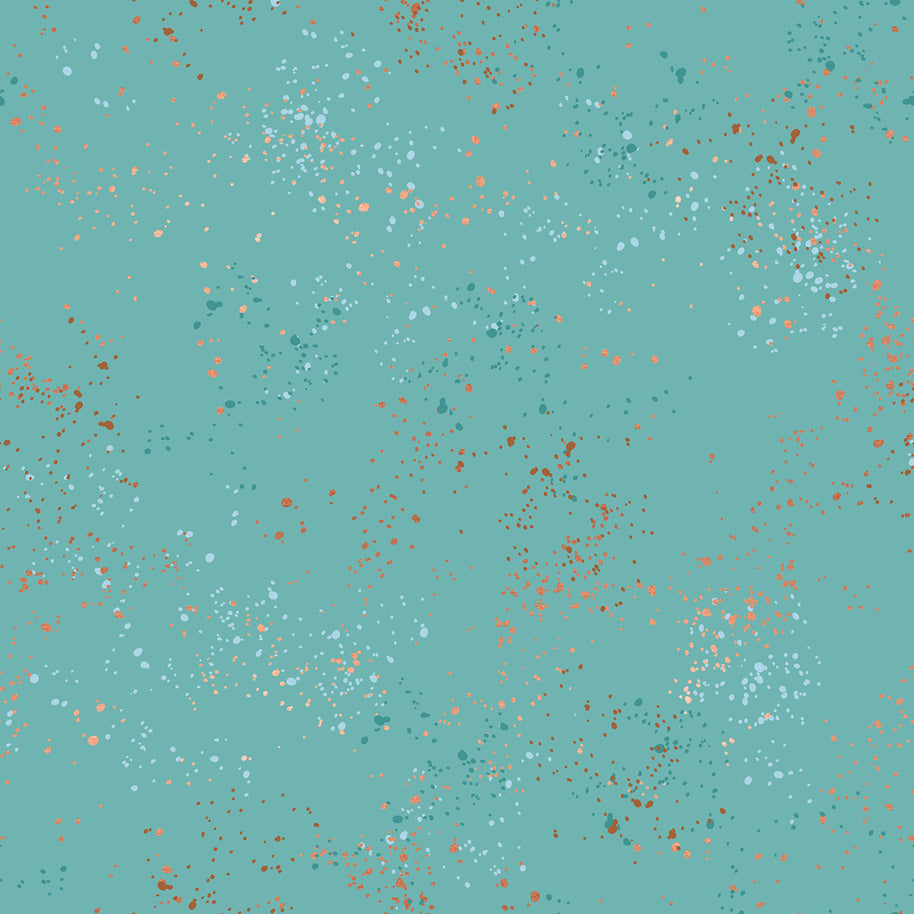 RS5055 72M - 108” Speckled Turquoise Extra Wide Quilt Backing (108in) by Rashida Coleman Hale 1/2m