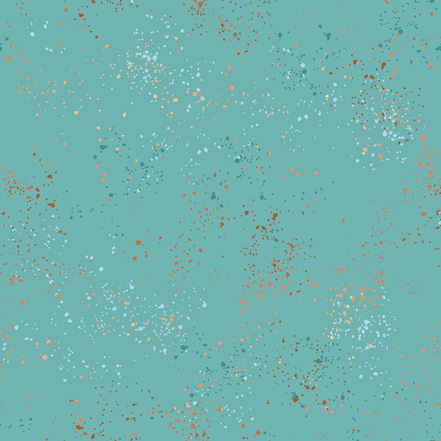 RS5055 72M - 108” Speckled Turquoise Extra Wide Quilt Backing (108in) by Rashida Coleman Hale 1/2m