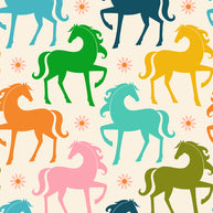 Carousel Fancy Horse Natural