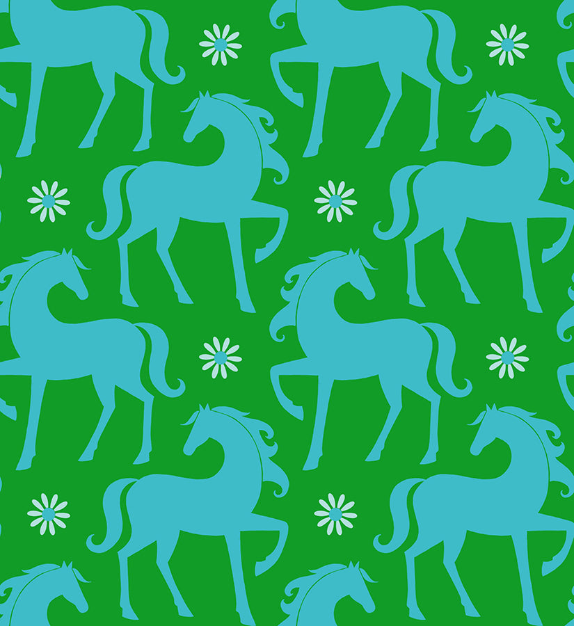 Carousel Fancy Horse Verdant