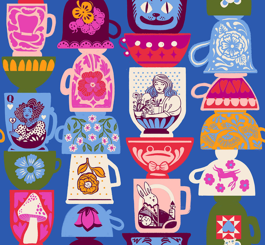 Hello Alice Tea Party Blue Ribbon