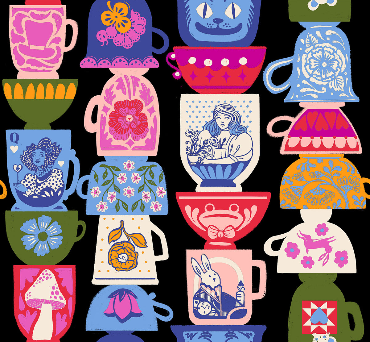 Hello Alice Tea Party Black