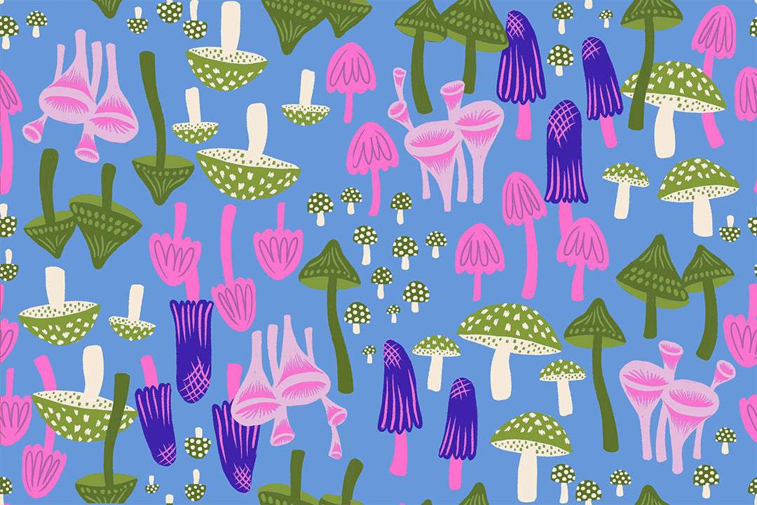 Hello Alice Mushroom Land Lindley Blue