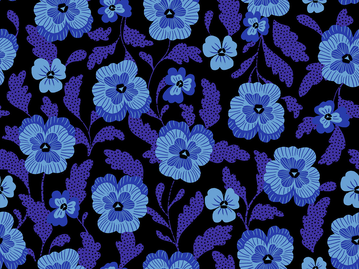 Hello Alice Violets Black