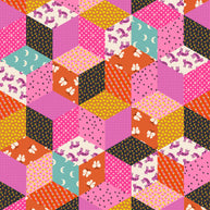 Ooh Lucky Lucky Tumbling Blocks Lucky Pink
