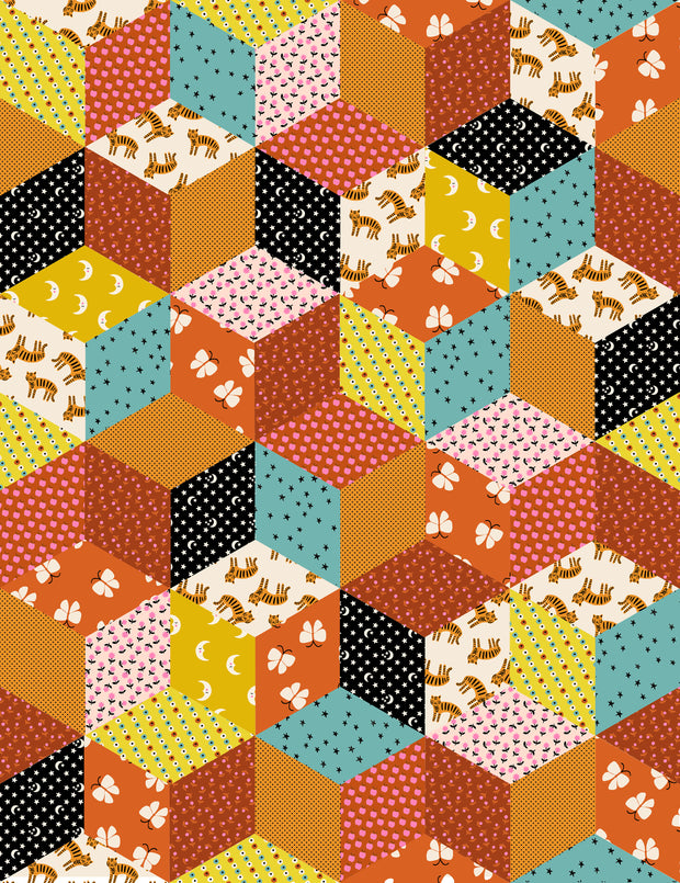 Ooh Lucky Lucky Tumbling Blocks Caramel