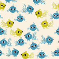 Animal Animal Goldfish Vintage Blue