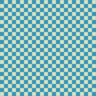 Animal Animal Flower Check Vintage Blue