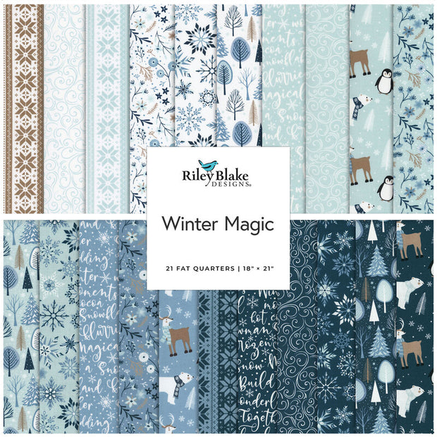 Riley Blake Winter Magic 21 Fat Quarter Bundle by Dani Mogstad